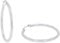 s.Oliver Creolen 925 Sterling Silber Damen Ohrschmuck, 3 cm, Silber, Kommt in Schmuck Geschenk Box, 2038988