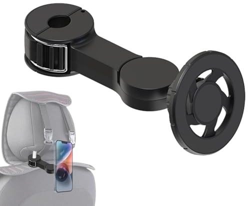 Magnetische Handyhalterung für Kopfstütze, Rücksitz-Autohalterung, magnetische Handyhalterung, schnelle Installation, Autozubehör, Mehrzweck-Autohalterung für Handy und Taschen