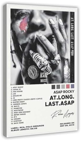 Diempi A$AP Rocky Album-Leinwand-Poster, Wandkunst, Dekordruck, Bild Gemälde für Wohnzimmer, Schlafzimmer, Dekoration, 20 x 30 cm