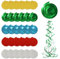 WUSJCOF 30 Stück Hängende Spiralen Girlande Folien Wirbel Deko Spiral Girlanden Deckenhänger für Hochzeiten Geburtstag Weihnachten Dekoration Partydekoration