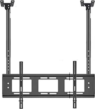TV Ceiling Mount Adjustable Bracket, Double Bar Adjustable Tilt TV Bracket, Suitable for 75-100 Inch Large LED Screens, 900x600mm