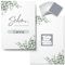 50x Rubbelkarten Hochzeit zum Selber Beschriften - 2 in 1 Platzkarten mit individuellen Hochzeitsaufgaben als Hochzeitsspiel (Eukalyptus)