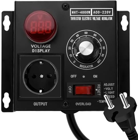 Regulateur De Tension,Ac 220v Variateur De Vitesse Pour Moteur, Contrôleur De Vitesse Du Moteur,Régulateur De Vitesse Du Moteur, Regulateur Tension Pour Le Contrôle De La Température