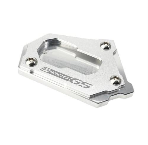 LFDTO Passend for BMW R1200GS LC K50 R1200 GS Adventure K51 R 1200 GS Ständer Motorrad CNC Fußvergrößerung Seitenständer-Verlängerungspad(Full Sliver)