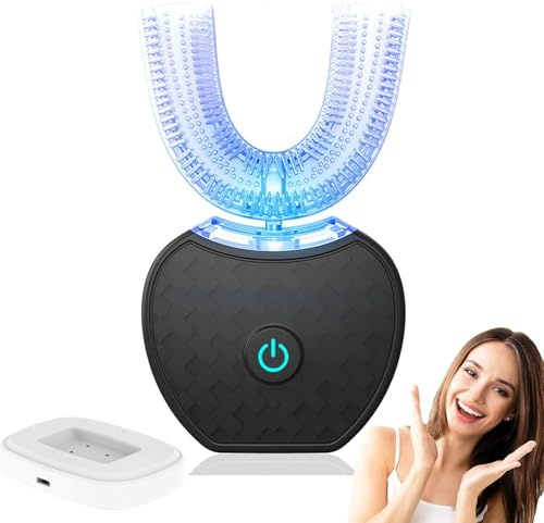 shinly vollautomatische u-förmige zahnbürste,U Förmige Zahnbürste,shinly,weissmd sonicbrush,elektrische Zahnbürste Ultraschall,rechargeable Toothbrush for Adults,schallzahnbürste,360°Tiefenreinigung