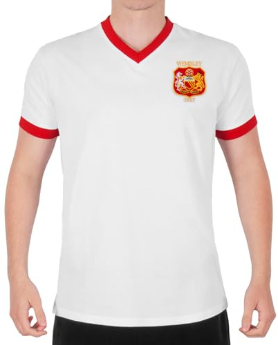 fan originals Manchester Crest T-Shirt Mens Wembley United Retro Colours