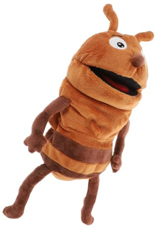 ORFOFE Ant Hand Puppet Plüsch Ameise Stofftier Handspielzeug für Motorische Interaktive Handpuppe für Geschichtenerzählen und Fantasievolles