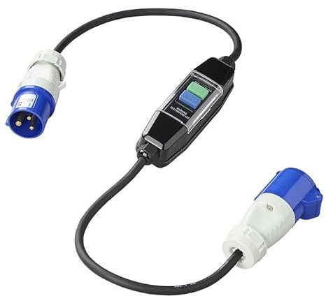 Adapterkabel 120cm 3x1,5mm² CEE mit Fehlerstromschutzschalter 16A 30mA IP44/IP55 H07RN-F Neoprenkabel