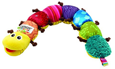 LAMAZE Musical Inchworm Baby Toy , Soft Baby Sensory Toy with Colours, Patterns & Sounds , Suitable from 0 - 6 Months, Boys & Girls