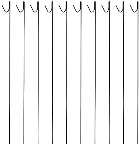 Woodside Pack of 10 Metal Barrier Safety Netting Fence Pins/Stakes 8mm x 135cm