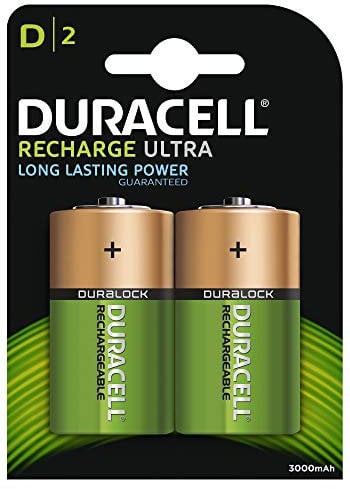 Duracell - Accumulateurs NiMH Blister x2 D Ultra 1,2 V 3000 mAh
