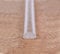 Transparent Plastic Shower Door Threshold 20 x 10mm. Length 1000mm (1 Meter)