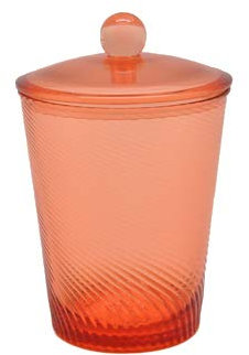 P&P Accessoires Wattedose aus Acryl orange geriffelt