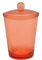 P&P Accessoires Wattedose aus Acryl orange geriffelt