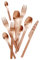 Bodum K6335-18 Barcelona Besteckset 16-teilig Besteckset, Edelstahl, Kupfer, 4 x 20 x 2 cm