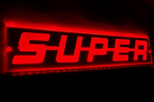 VNVIS Super panneau lumineux LED rouge 12 V pour décoration intérieure de camion 500 mm