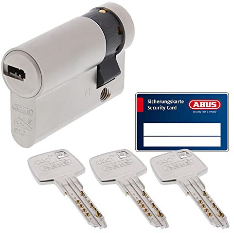 ABUS EC660 Türzylinder Einzelschließung inkl. 3 Schlüssel und Sicherungskarte (10/45)