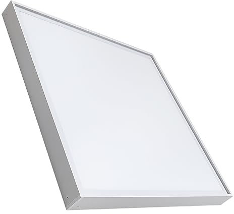 LED ATOMANT Set Aufbaurahmen + LED Einbaustrahler Panel 60x60cm 48W, CCT (Farbwahlschalter Warmweiß, Neutralweiß oder Kaltweiß), 5000 Lumen, Inklusive Treiber
