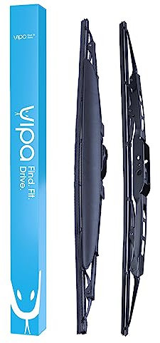 Vipa Car Parts Premium Wiper Blade Kit | Fits: DACIA DUSTER SUV (Apr 2010 to Oct 2017) | All-Weather Performance | Durable, Streak-Free Windshield Wipers | Easy Installation