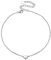 Silvora S925 Silber Damen Fußketten mit Klein Herz Anhänger Damen Fußkettchen Silber Feine Fußketten für Damen 22CM+5CM Verlängerkette