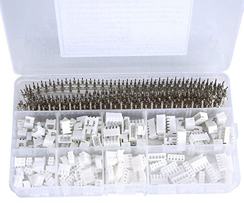 560Pcs 2.54mm 2/3/4/5 Pin-Gehäuse Ummantelte Steckleiste JST-XH Male Female Crimpanschluss Steckverbindersortiment Kit 2.5mm