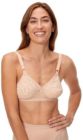Playtex Soutien-Gorge Sans Armatures Cœur Croisé Femme x1, Beige, 115E
