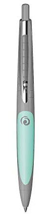 Herlitz BBTQ51 50028337 Kugelschreiber my.pen, grau/minze, 1 Stück