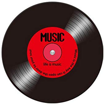 3D Album Teppiche Craetive Vinyl Record Music Bedruckte weiche Stoff Runde Bodenmatte Teppich Raum Raum Schlafzimmer Teppich Home Decor Crafts, D, 400mm