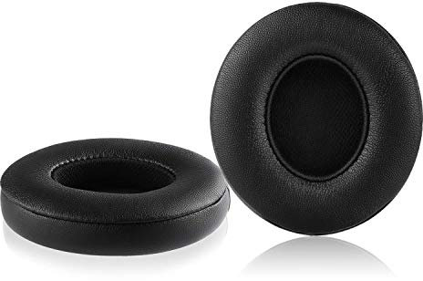 LondonExpress Replacement Earpads Cushions Protein Leather/Memory Foam Ear Pads Compatible with Beats Solo 2.0 / Solo 3.0 Wireless ON EAR Headphones Only (Black)
