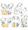 Ausstecher Ostern,15 Stück Plätzchen Ausstecher Ostern Set, Ausstechformen Ostern,Keksausstecher Ostern,Ausstechform Hase Osterplätzchen für Backen, Hase, Schmetterling, Ei, Küken