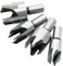LiMePng 4 unids carpintería broca tipo de garra tipo carpintería corcho taladro 5/8 1/2 3/8 1/4 Woodwork Plug Cutter Cuchillo de corcho Herramienta de mano de acero al carbono LiMePng