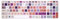 WYGCH Silicone Keyboard Cover for Logitech MK470 MK580,for Logitech MK470 MK580 Accessories, Ultra Thin Silicone Keyboard Protector Skin (Flame Colorful)