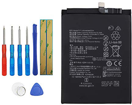 Vvsialeek Neu HB446589EEW Battery for Huawei Honor V30 Pro OXF-AN10 Nova 6 WLZ-AL10 WLZ-TL10 + Tools