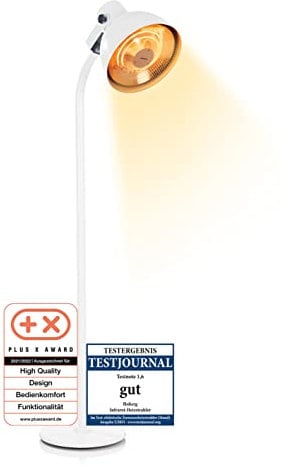 Hoberg Infrarot Heizstrahler mit Carbon-Heizelement 2000 W | Elektrischer Terrassenstrahler mit 3 Heizstufen & Fernbedienung | Schnelles Aufheizen & gezielte Wärme | Für Indoor & Outdoor [IP34]