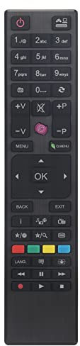 ALLIMITY RC4876 Sostituzione del Telecomando per Hitachi Finlux Linsar Bush Continental Edison CEDLED321015B3 CELED320716B3 CELED554K0119B3 24HE1410S1 24HE1410S1DVD 32HE1410S1 40HE1411S1 32278HDDVDB