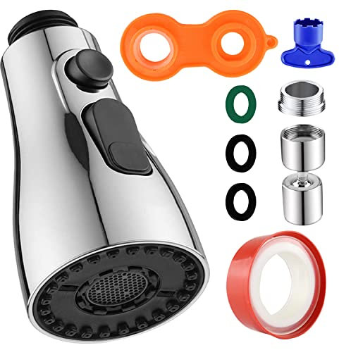 720 Grad Schwenkbarer Wasserhanh-strahlregler G1/2 Küchenbrause Brausekopf Küchenarmatur Universal-Druckwasserhahndüse FM22 für Küche Spüle Wasserhahn Ersatzteile Adapter