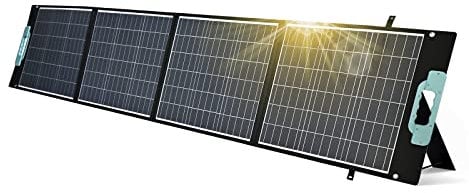 enjoy solar de 200W 12V Gaia Solar, Panel solar plegable,con 3 puertos USB para cargar teléfonos móviles y tabletas, ideal para autocaravanas, barcos, campamentos y situaciones de emergencia