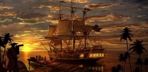 Jigsaw Puzzle| Sailing Ships Tall Ship(11) Challenge Difficult Jigsaw Puzzle 75cmx50cm(1000PCS)