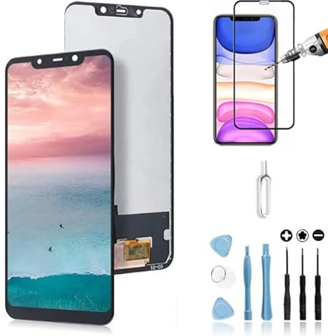 Mobilevie Ecran Compatible pour Xiaomi Pocophone F1 Noir: Vitre Tactile + OLED Original prêt à Monter sans Chassis