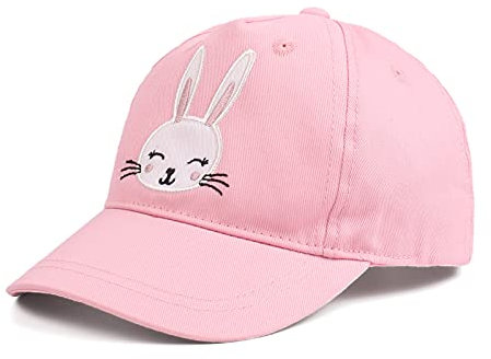 XIAOHAWANG Unisex Sommer Mütze Mädchen Sonnenschutz Baseball Cap Jungen Schirmmütze UV Schutz Basecap Kinder Kappe Frühling,Sommer (Rosa,6-24 Monate)
