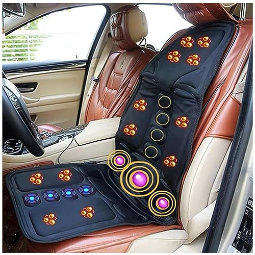 Cojín de masaje para espalda, calentamiento rápido, masajeador de asiento de coche y calentador de asiento de coche, cojín de silla de masaje para clima frío invierno