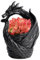 Drachen-Blumenvase, dekorative Drachenform-Vasendekoration, Harz, mittleres Fassungsvermögen, Bauernhaus-Dekovase, kreativer Sukkulenten-Blumentopf, Drachenvase, dekorative Vase für Heimdekoration, Ti