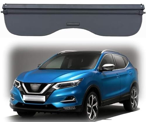 EEASSA Einziehbar Kofferraumabdeckung Laderaumabdeckung Cargo Cover Rollo Kofferraum-Hutablage Abdeckung Ablagen Schutz Sichtschutzschild Auto ZubehöR für Nissan Qashqai J11 2015-2020