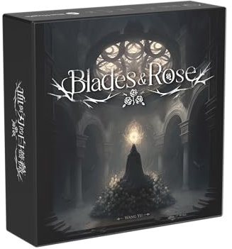 Moaideas Game Design Blades & Rose Aufregendes Partyspiel im Werwolf-Stil für Familie und Freunde | 5-10 Spieler | Social Deduction Brettspiel | Inklusive englischen Karten