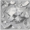 LATAFA Berühmte M.C Escher Poster M.C Escher Drucke《Ordnung und Chaos》Wandkunst M.C Escher Leinwandmalerei M.C Escher Bilder Home Decor 40x40cmx1 Kein Rahmen