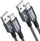Cable USB C [1M /Lot de 2] Câble USB C Charge Rapide 3.1A Fil Chargeur Type C Tressé Câble USB vers USB C pour Samsung Galaxy S22 S21 S20 S10 S9 S8 Plus, Note 10 9 8, A71 A53 A33 A20 usw