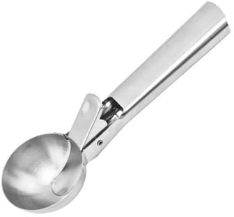 Cuchara Para Helado,Sacabolas Helado Cuchara Helado Bola Acero Inoxidable Cucharadas de Helado con Gatillo Cuchara de Fruta para Helado Bola de Melón Yogur