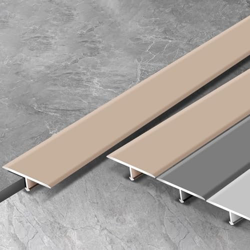 Raouoae T-Formleisten Übergangsprofil Door Strips for Laminate Flooring Übergangsschienen 90cm 3 Stück Ideal Für Den Zwischen Laminat Und Fliesen(Weiß,Breite: 30 mm)
