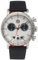 Generisch Original Uhr kompatibel für Mercedes-Benz Herren Chronograph-Armbanduhr Silberpfeil, Edelstahl/Lederarmband