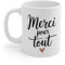 Mug Merci – Tasse, Idée Cadeau Touchante pour Dire Merci, Coeur, Amour Taille 11oz